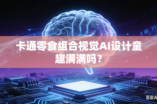 卡通零食组合视觉AI设计童趣满满吗？