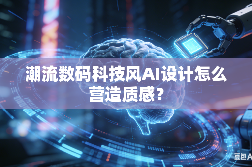潮流数码科技风AI设计怎么营造质感？