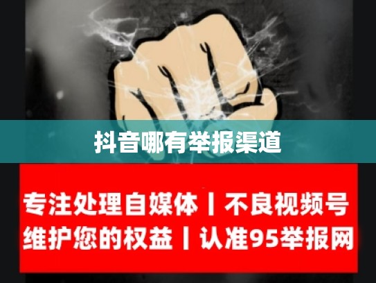 抖音哪有举报渠道