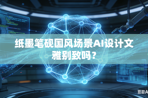 纸墨笔砚国风场景AI设计文雅别致吗？