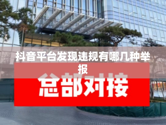 抖音平台发现违规有哪几种举报