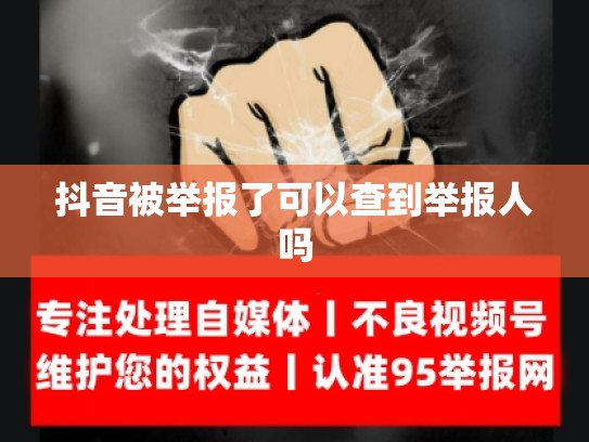 抖音被举报了可以查到举报人吗