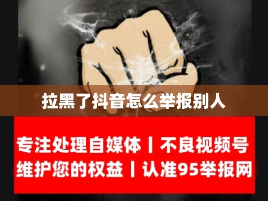 拉黑了抖音怎么举报别人