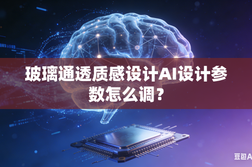 玻璃通透质感设计AI设计参数怎么调？