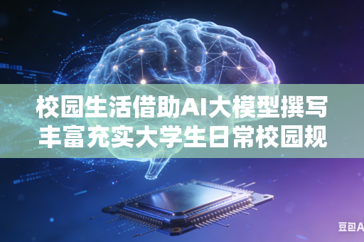 校园生活借助AI大模型撰写丰富充实大学生日常校园规划吗