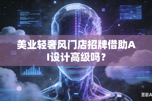 美业轻奢风门店招牌借助AI设计高级吗？