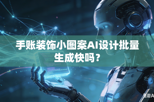 手账装饰小图案AI设计批量生成快吗？