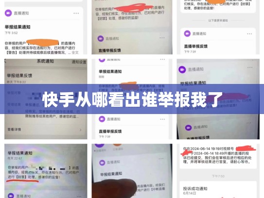 快手从哪看出谁举报我了