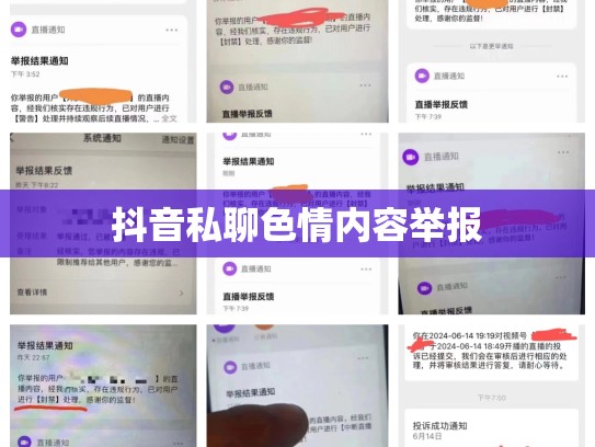 抖音私聊色情内容举报