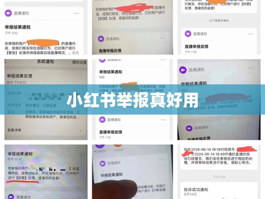 小红书举报真好用