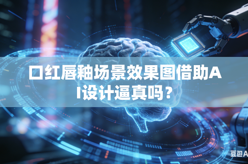 口红唇釉场景效果图借助AI设计逼真吗？