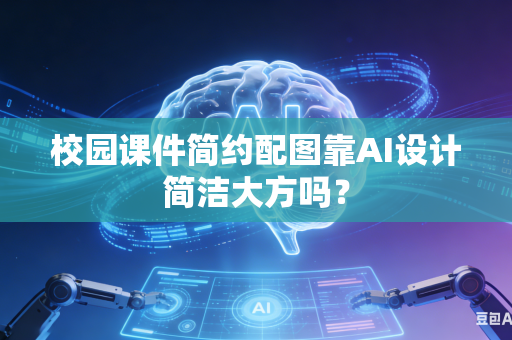 校园课件简约配图靠AI设计简洁大方吗？