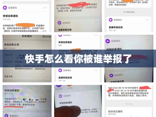 快手怎么看你被谁举报了