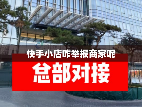 快手小店咋举报商家呢
