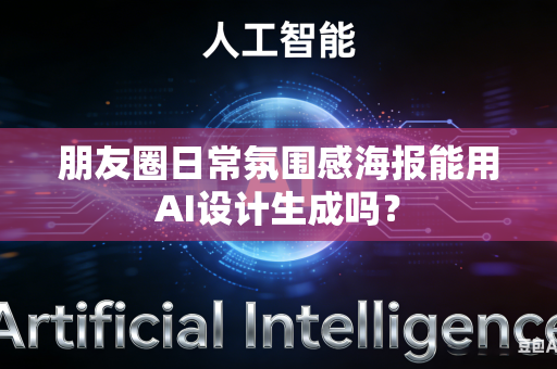 朋友圈日常氛围感海报能用AI设计生成吗？