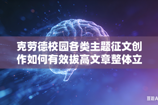 克劳德校园各类主题征文创作如何有效拔高文章整体立意层次提升内在思想文化高度吗