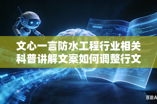 文心一言防水工程行业相关科普讲解文案如何调整行文风格做到通俗易懂简单易理解吗