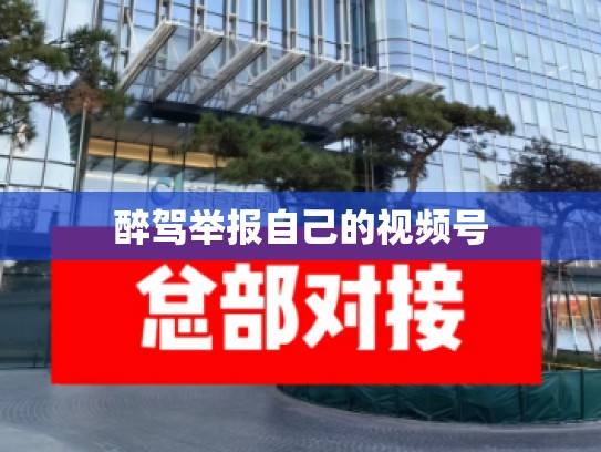 醉驾举报自己的视频号