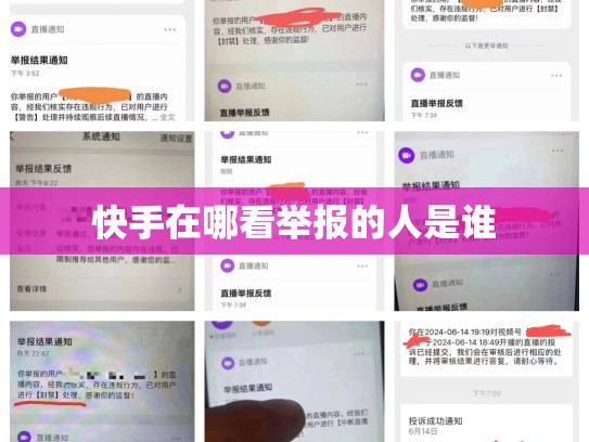 快手在哪看举报的人是谁