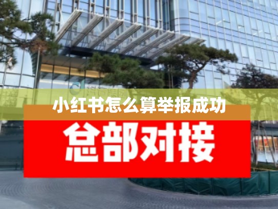 小红书怎么算举报成功