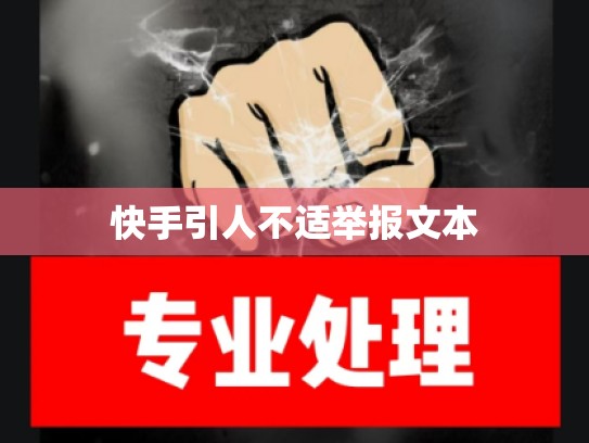快手引人不适举报文本