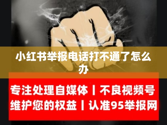 小红书举报电话打不通了怎么办