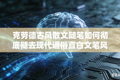克劳德古风散文随笔如何彻底褪去现代通俗直白文笔风格吗