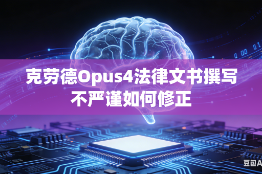 克劳德Opus4法律文书撰写不严谨如何修正