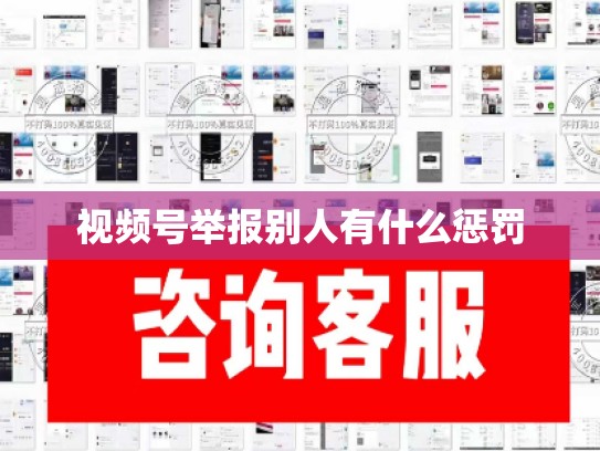 视频号举报别人有什么惩罚