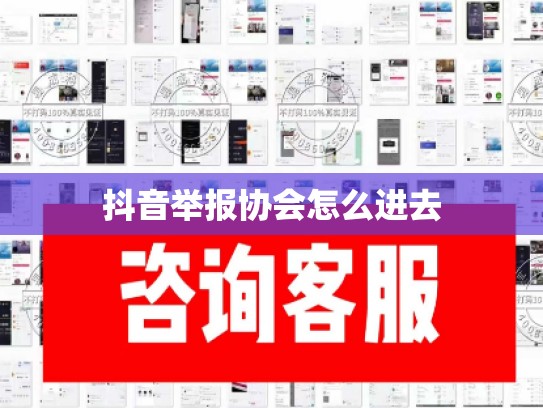 抖音举报协会怎么进去
