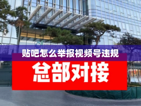 贴吧怎么举报视频号违规