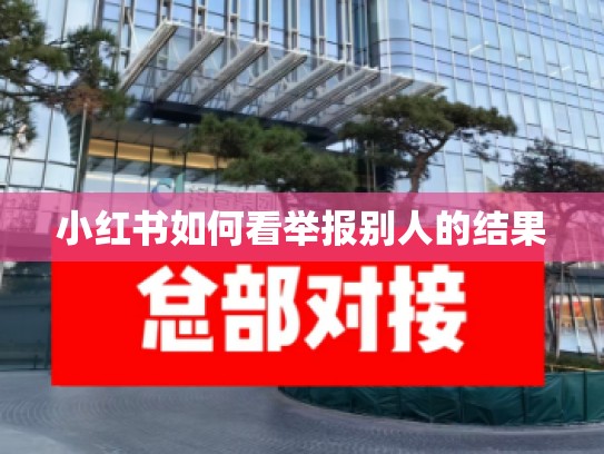 小红书如何看举报别人的结果