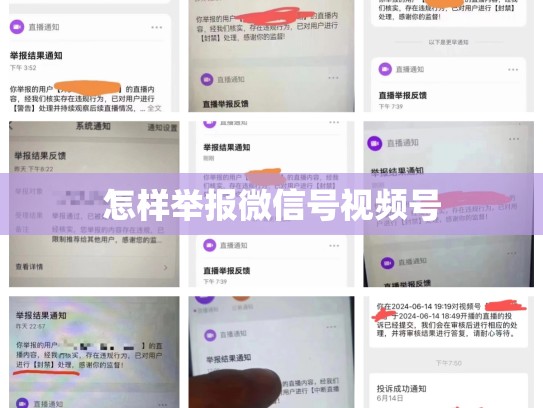 怎样举报微信号视频号