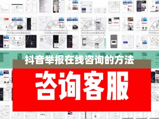 抖音举报在线咨询的方法
