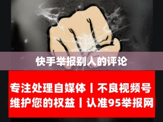 快手举报别人的评论