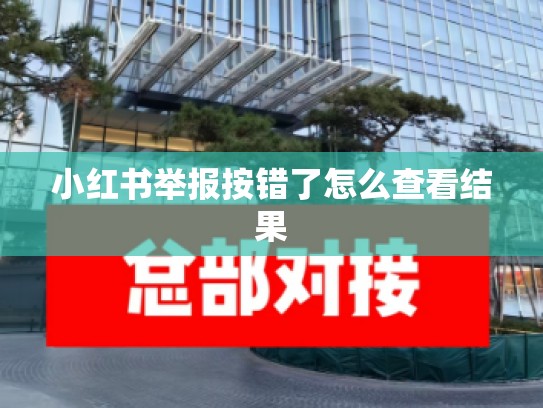 小红书举报按错了怎么查看结果