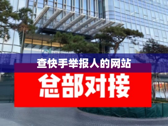 查快手举报人的网站