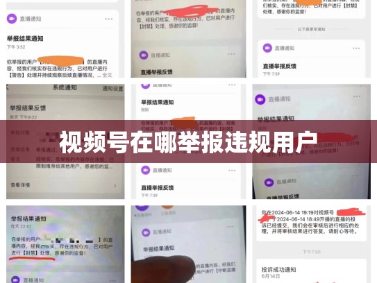 视频号在哪举报违规用户