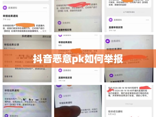 抖音恶意pk如何举报