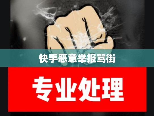 快手恶意举报骂街