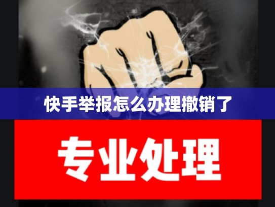 快手举报怎么办理撤销了