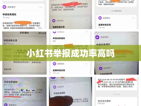 小红书举报成功率高吗
