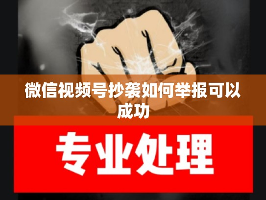 微信视频号抄袭如何举报可以成功