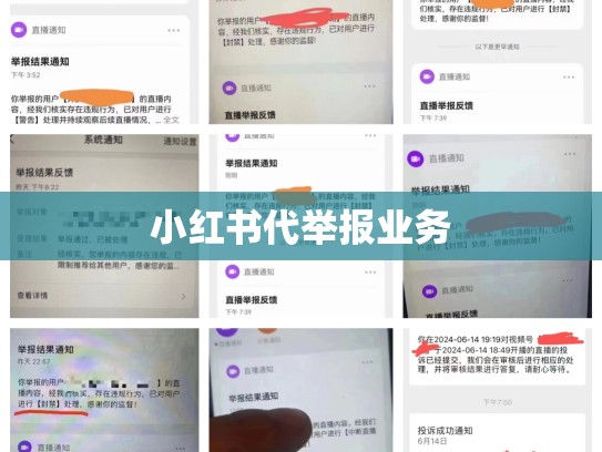 小红书代举报业务