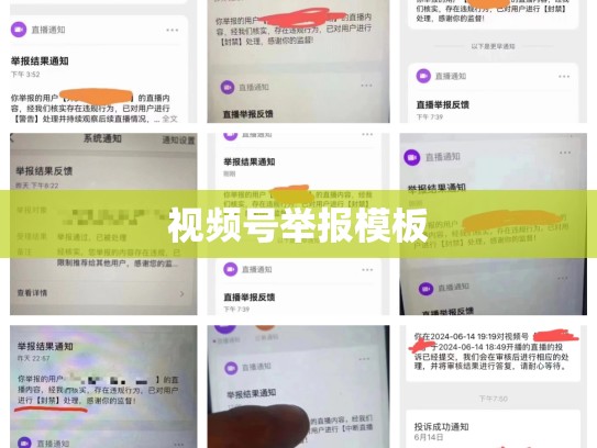 视频号举报模板