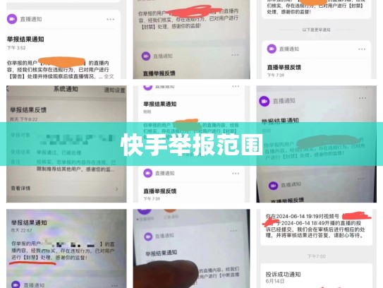 快手举报范围
