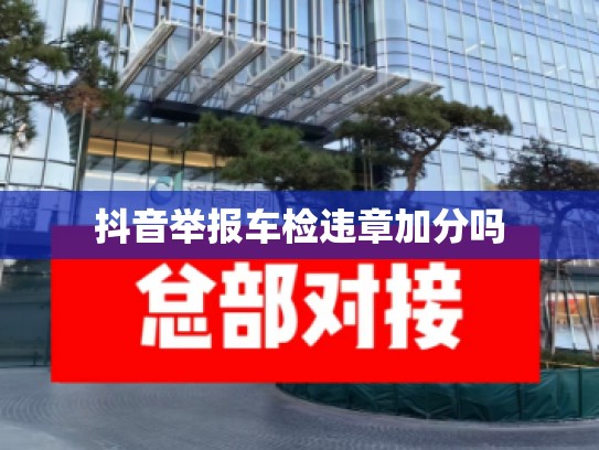 抖音举报车检违章加分吗