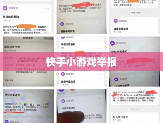 快手小游戏举报