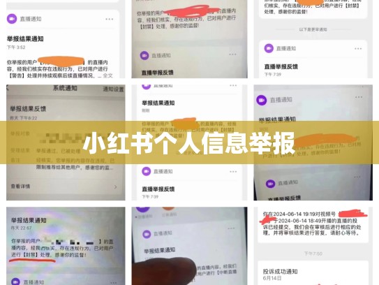小红书个人信息举报