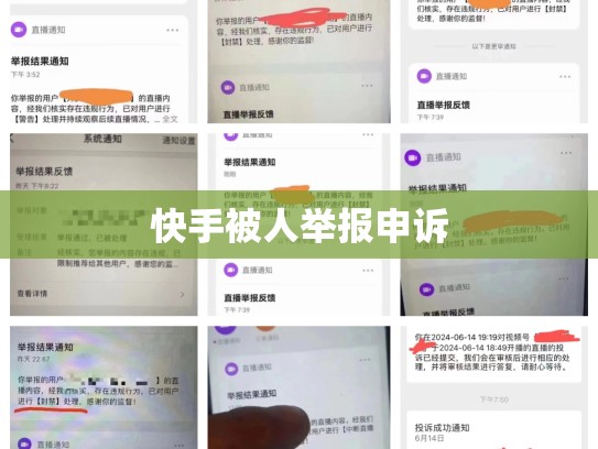 快手被人举报申诉